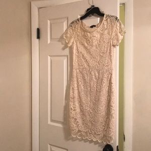 White cocktail dress